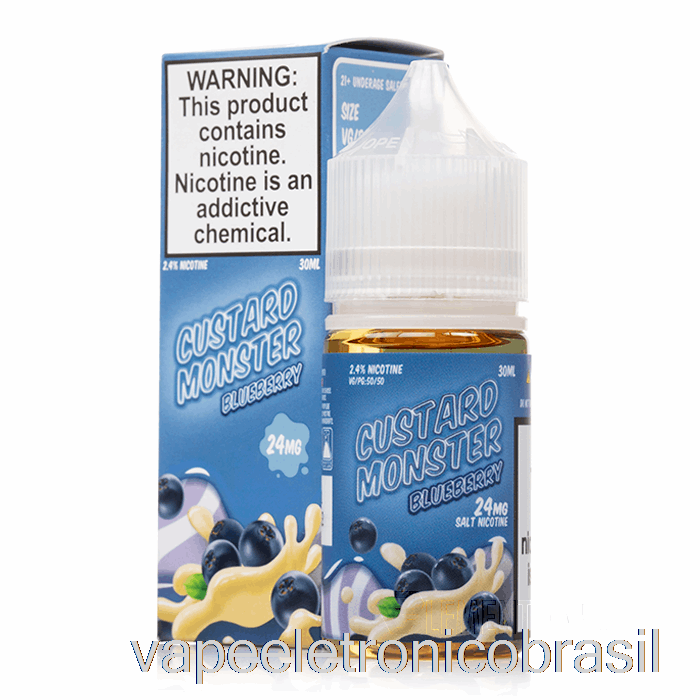 Vape Eletrônico Mirtilo - Sais De Creme Monstro - 30ml 48mg